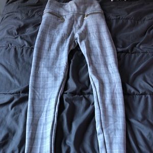 Grey Plaid Leggings Urban Planet Size S